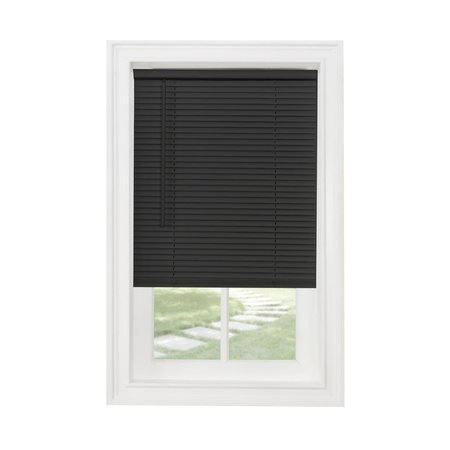 ACHIM IMPORTING Achim 48 x 64 in. GII Morningstar Cordless Vinyl Light Filtering Mini Blinds, Black MSG248BK04